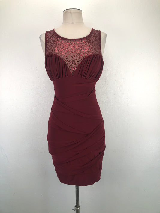 Vestido Rojo vino  B.Smart