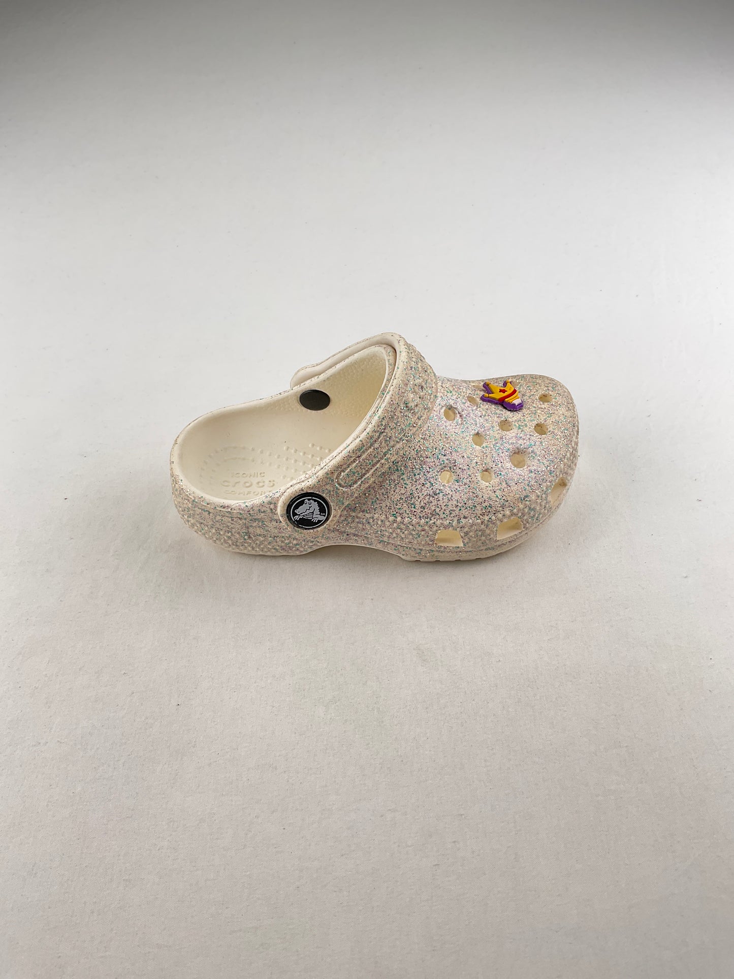 Sandalia Blanco de Brillo Crocs