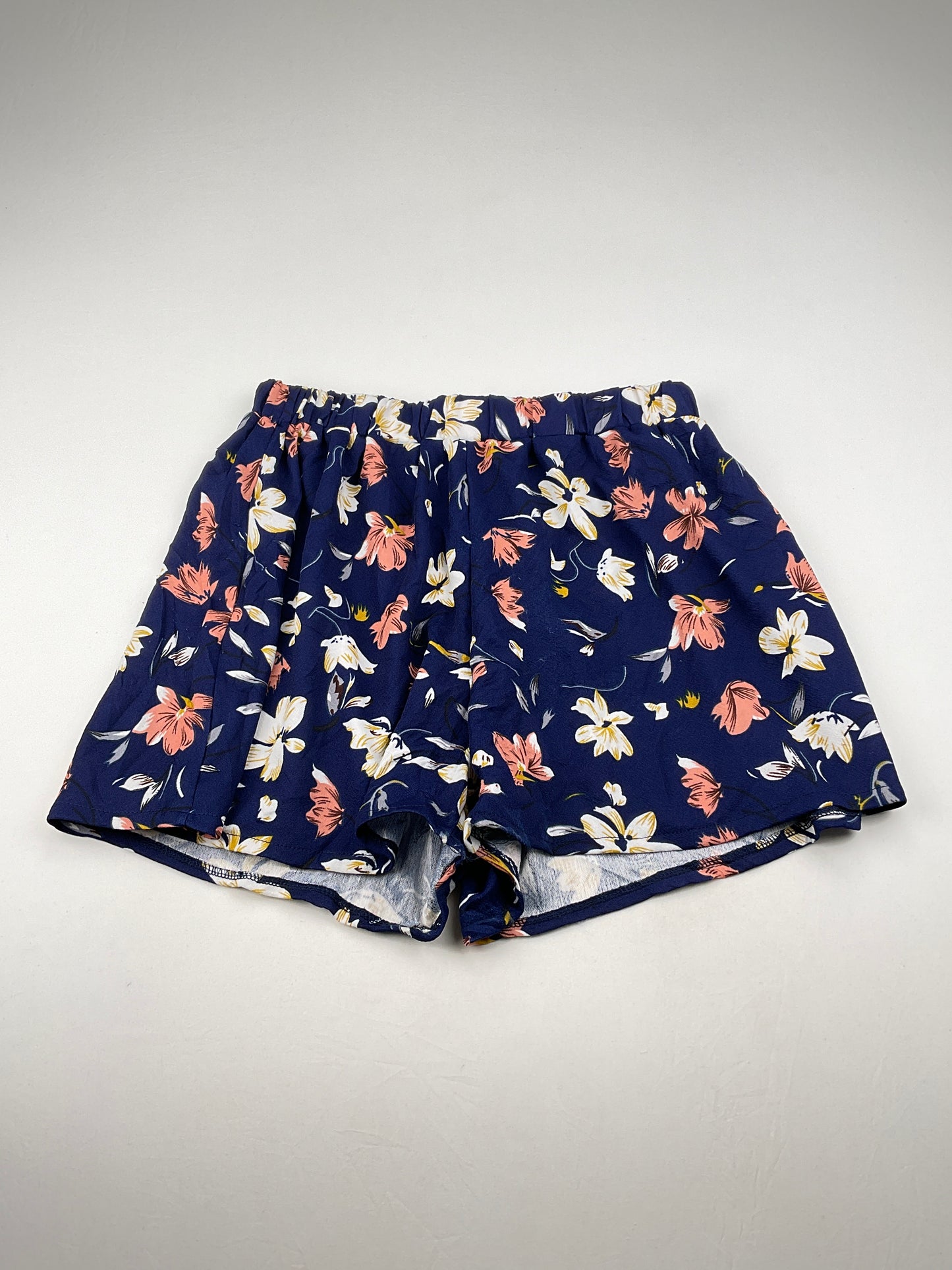 Short Azul marino Floral Shein