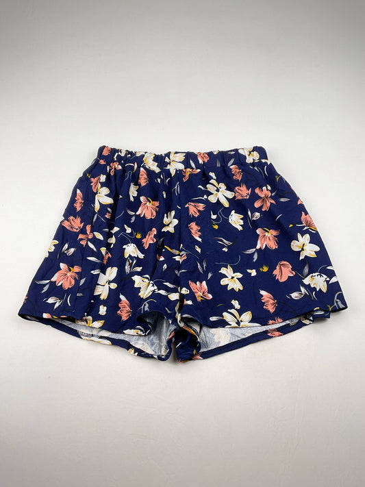 Short Azul marino Floral Shein