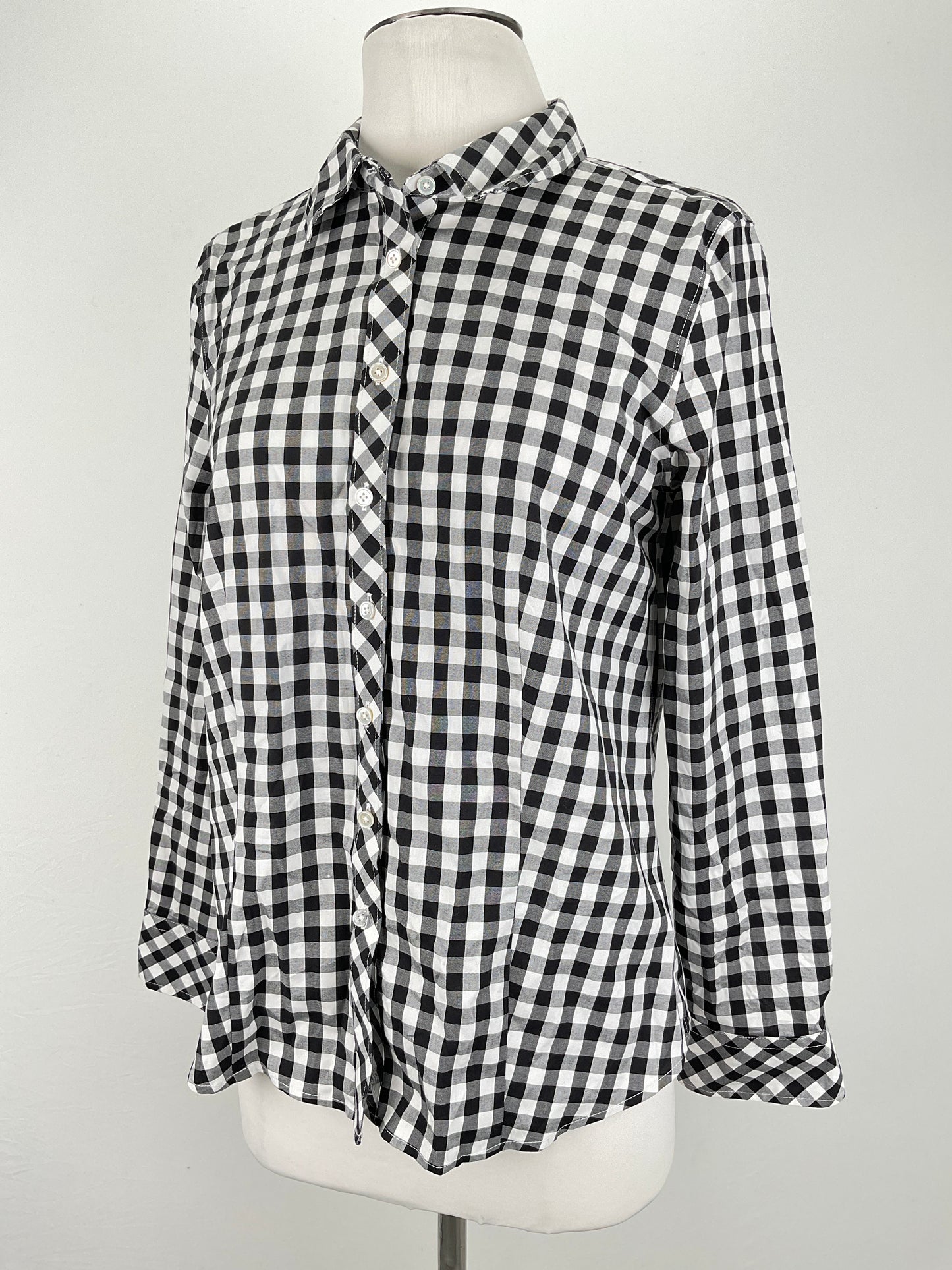 Camisa Gris de cuadro Talbots