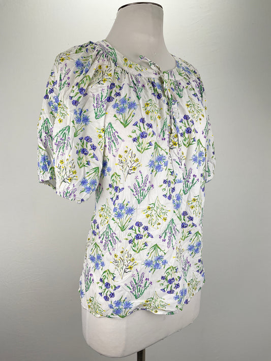 Blusa Blanco Floral Loft