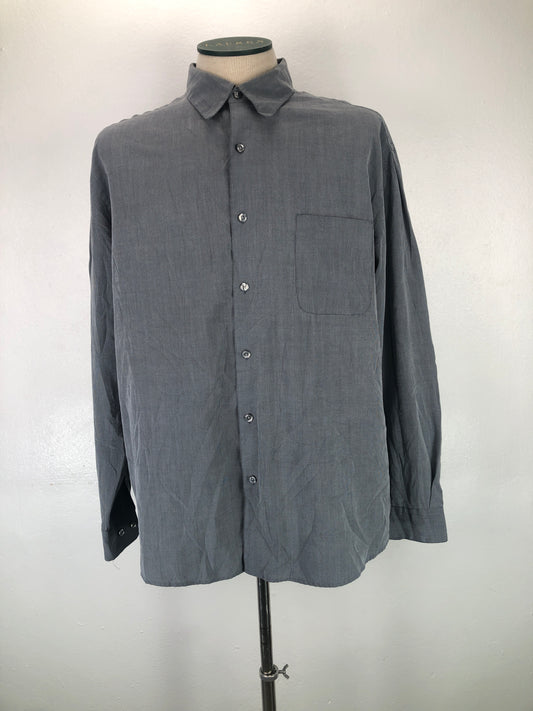 Camisa Gris Perry Ellis Port Folio
