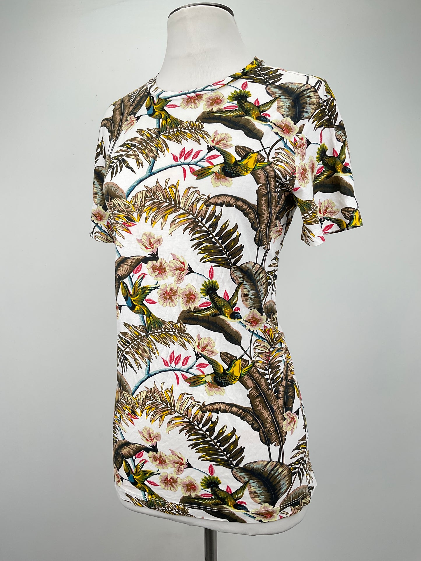 Camiseta Crema Floral Hm