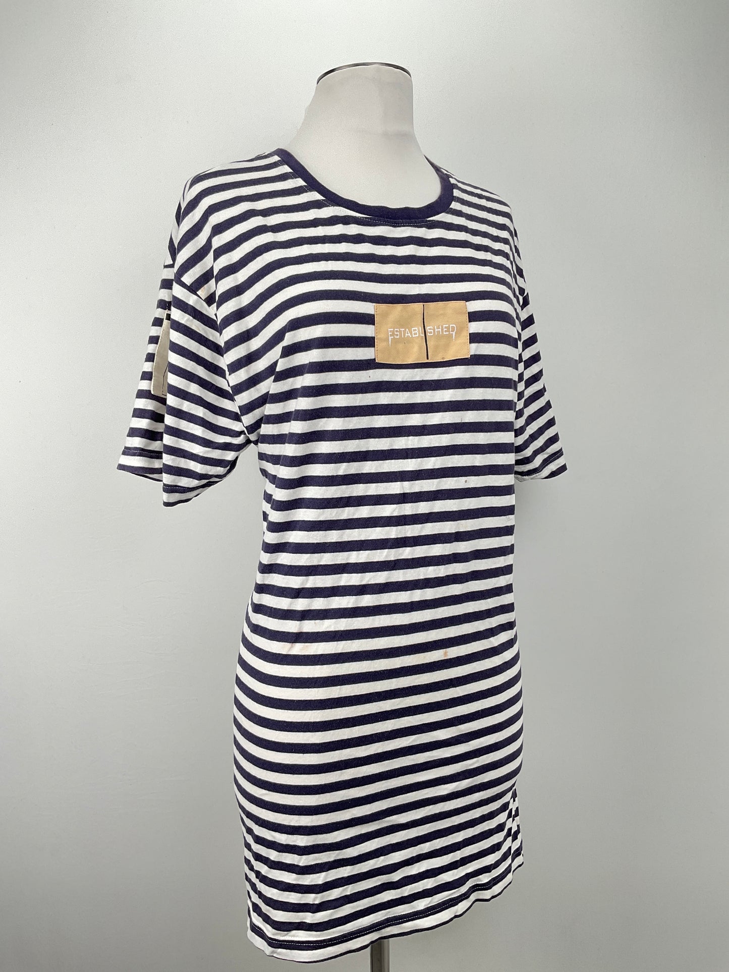 Vestido Blanco de Rayas Well Established