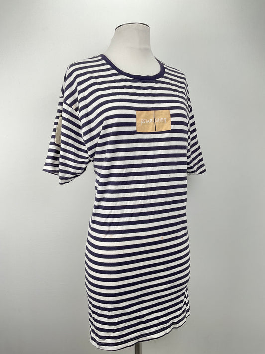 Vestido Blanco de Rayas Well Established