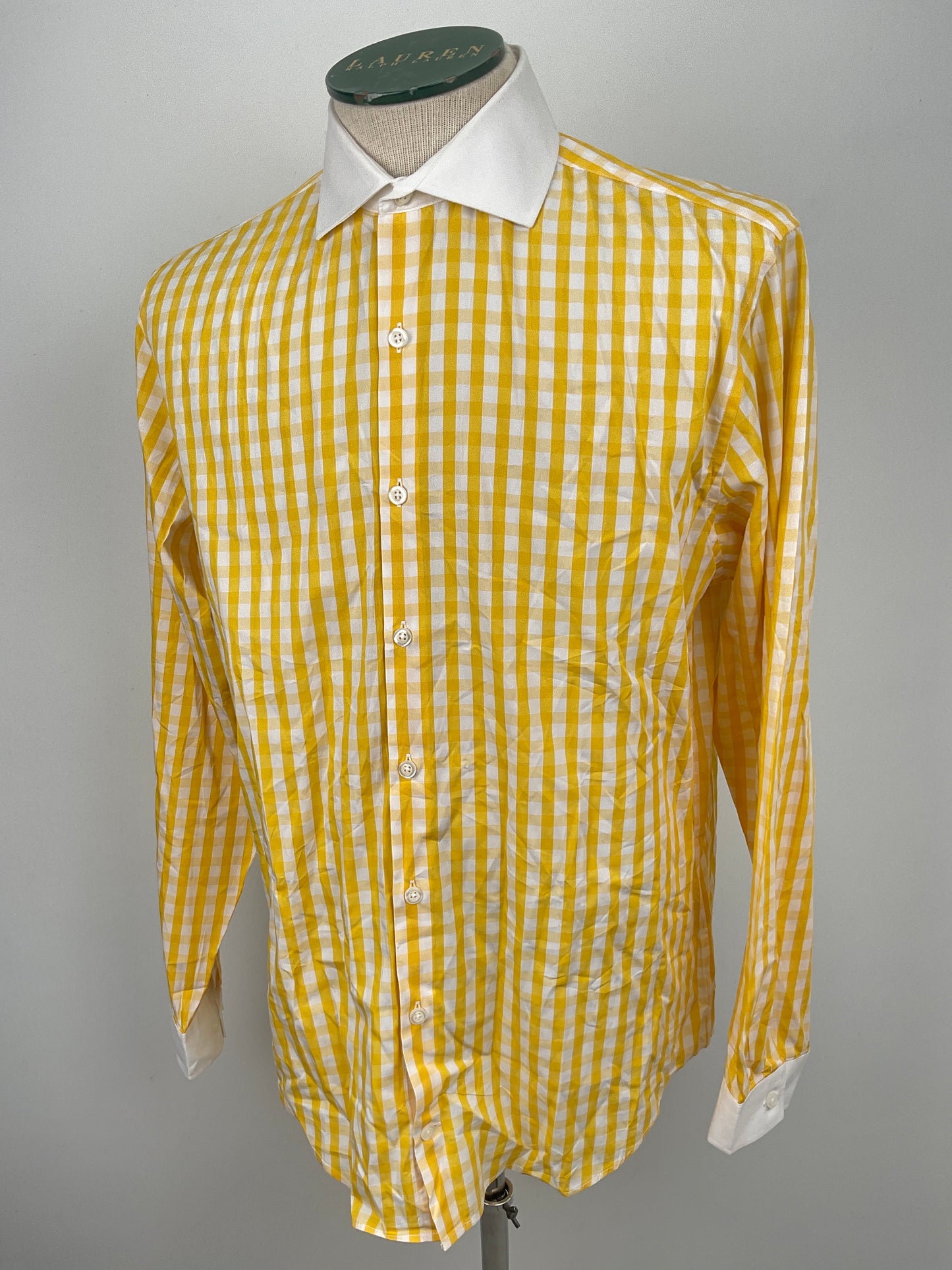 Camisa Amarillo de Cuadro Ferrecci
