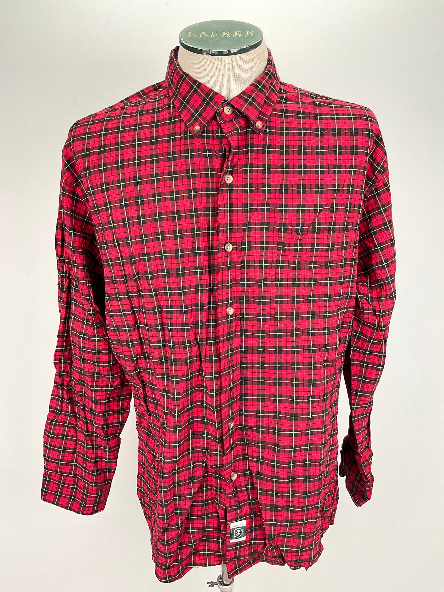Camisa Rojo de Cuadro Izod