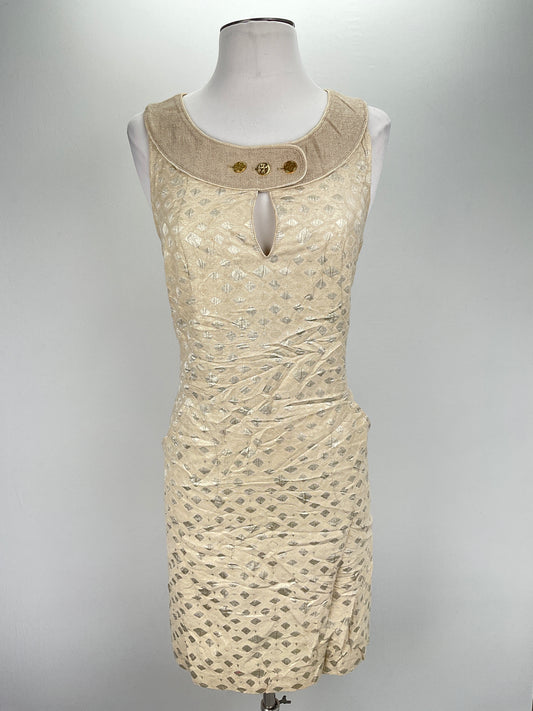 Vestido Dorado Tory Burch