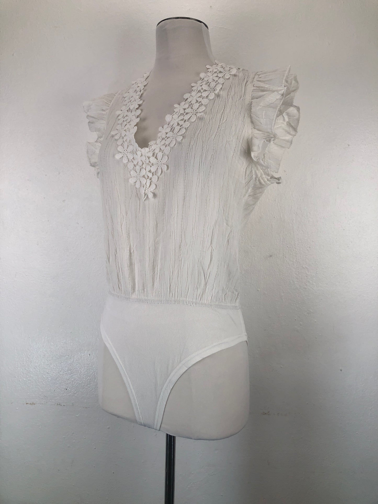 Body Blanco Floral  Shein