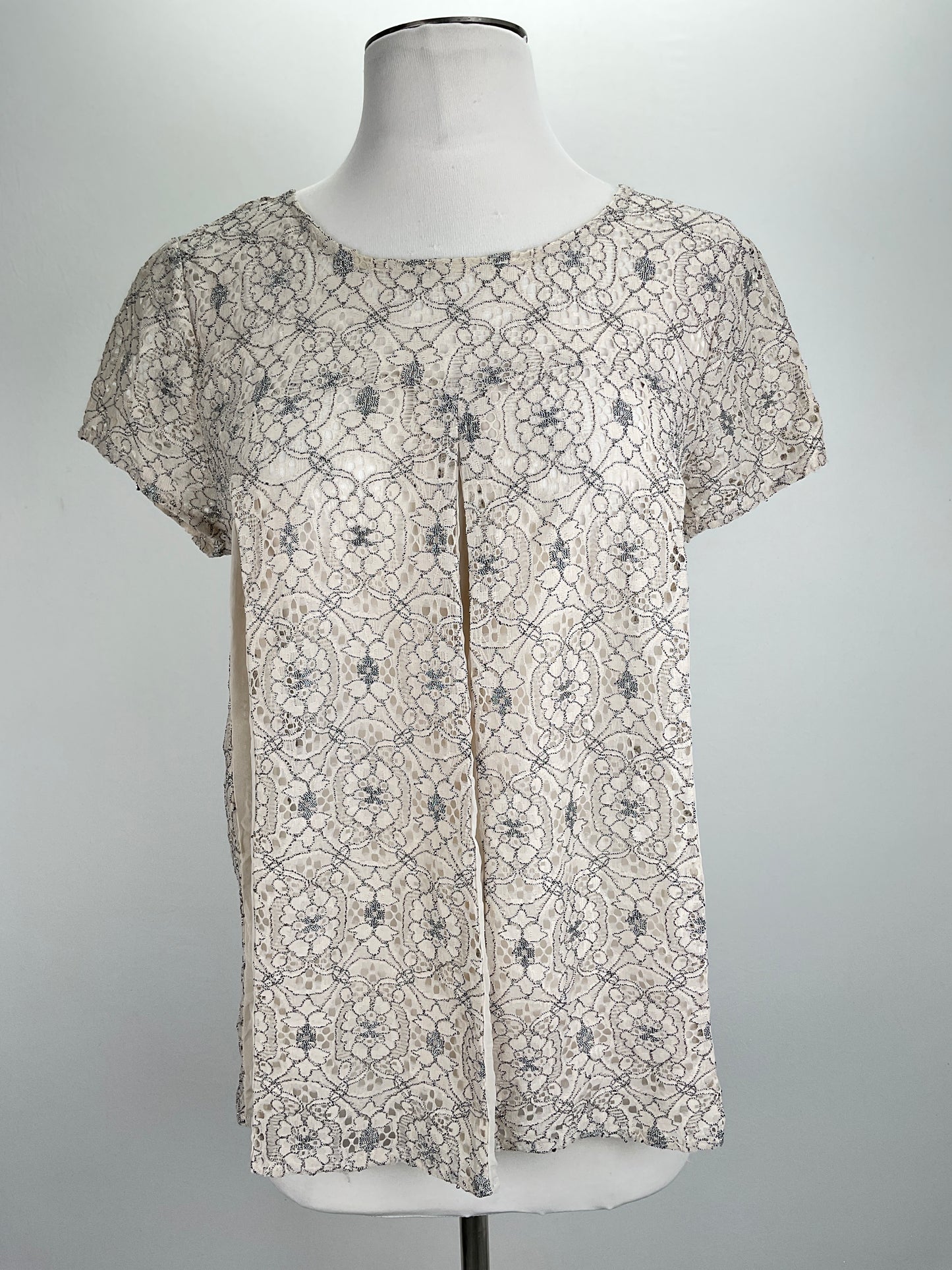 Blusa Crema Floral Variangis