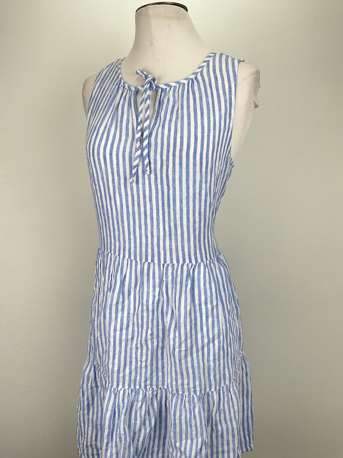 Vestido Azul claro de Rayas Talbots