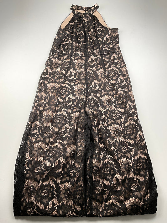 Enterizo Negro Floral Julia Jordan