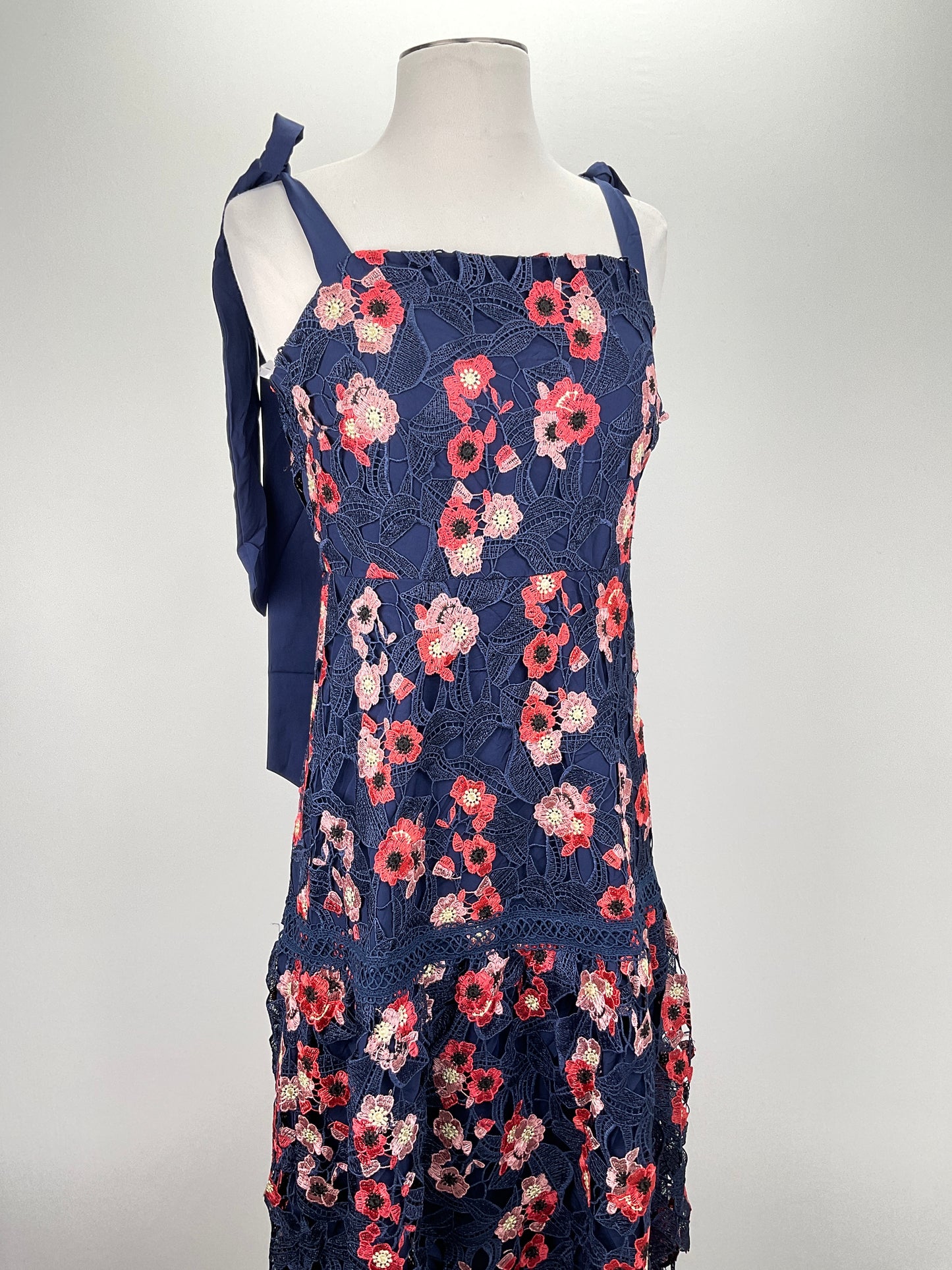 Vestido Azul marino Floral Just me