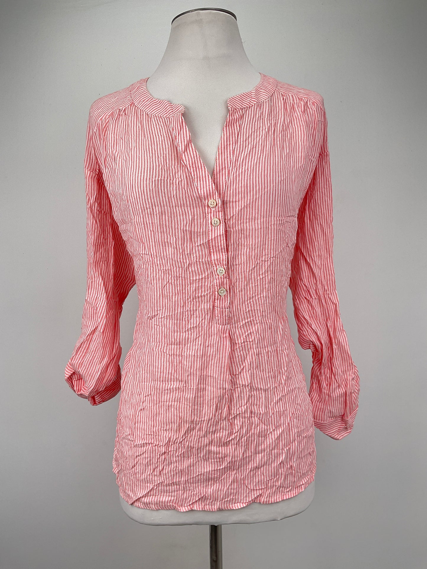 Blusa Naranja de Rayas Nine West