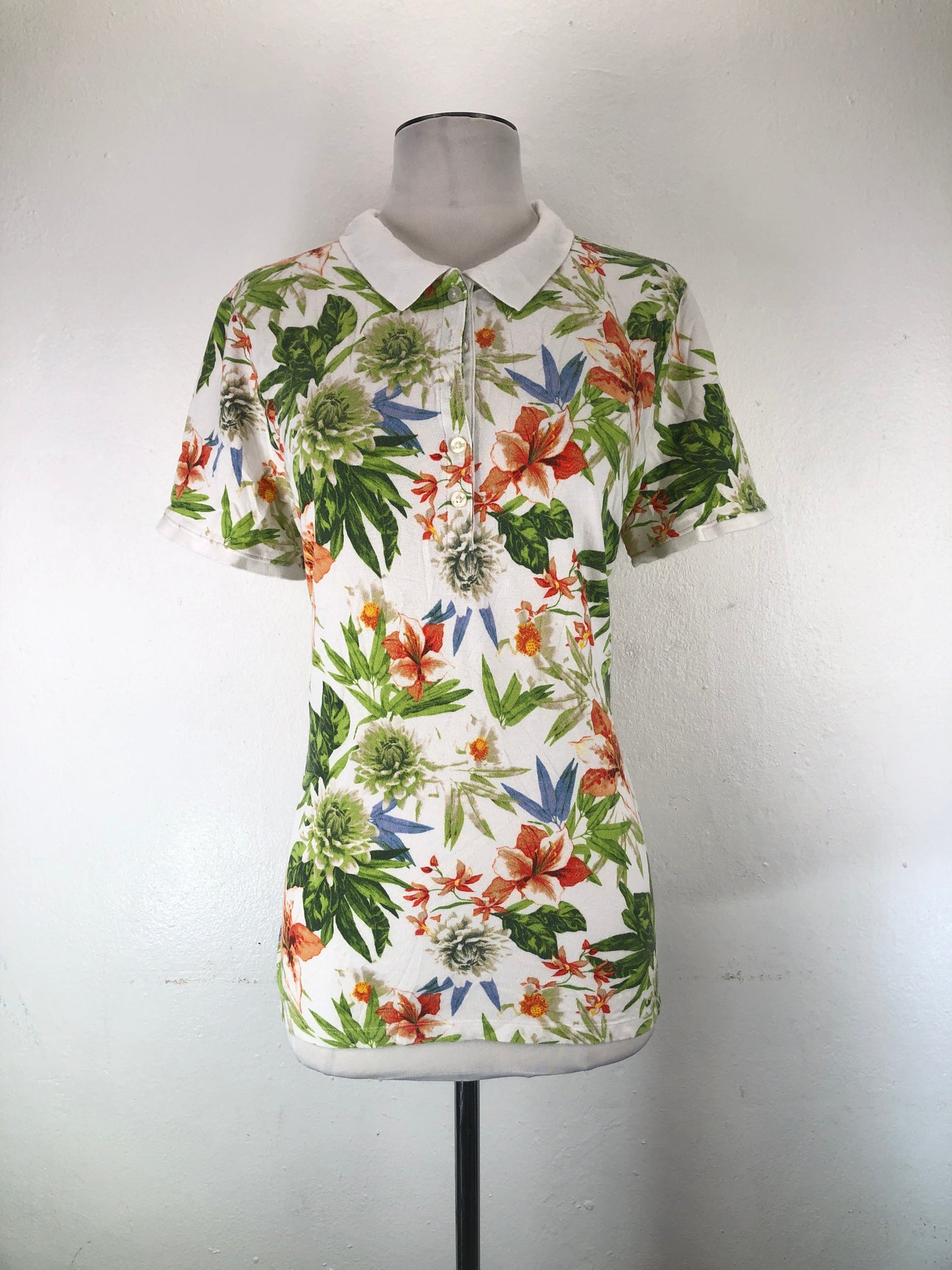 Camiseta Crema Floral Laura Scott