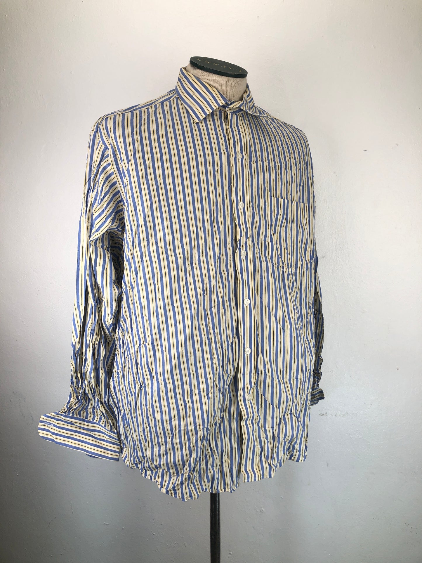 Camisa Crema De Rayas Club Room