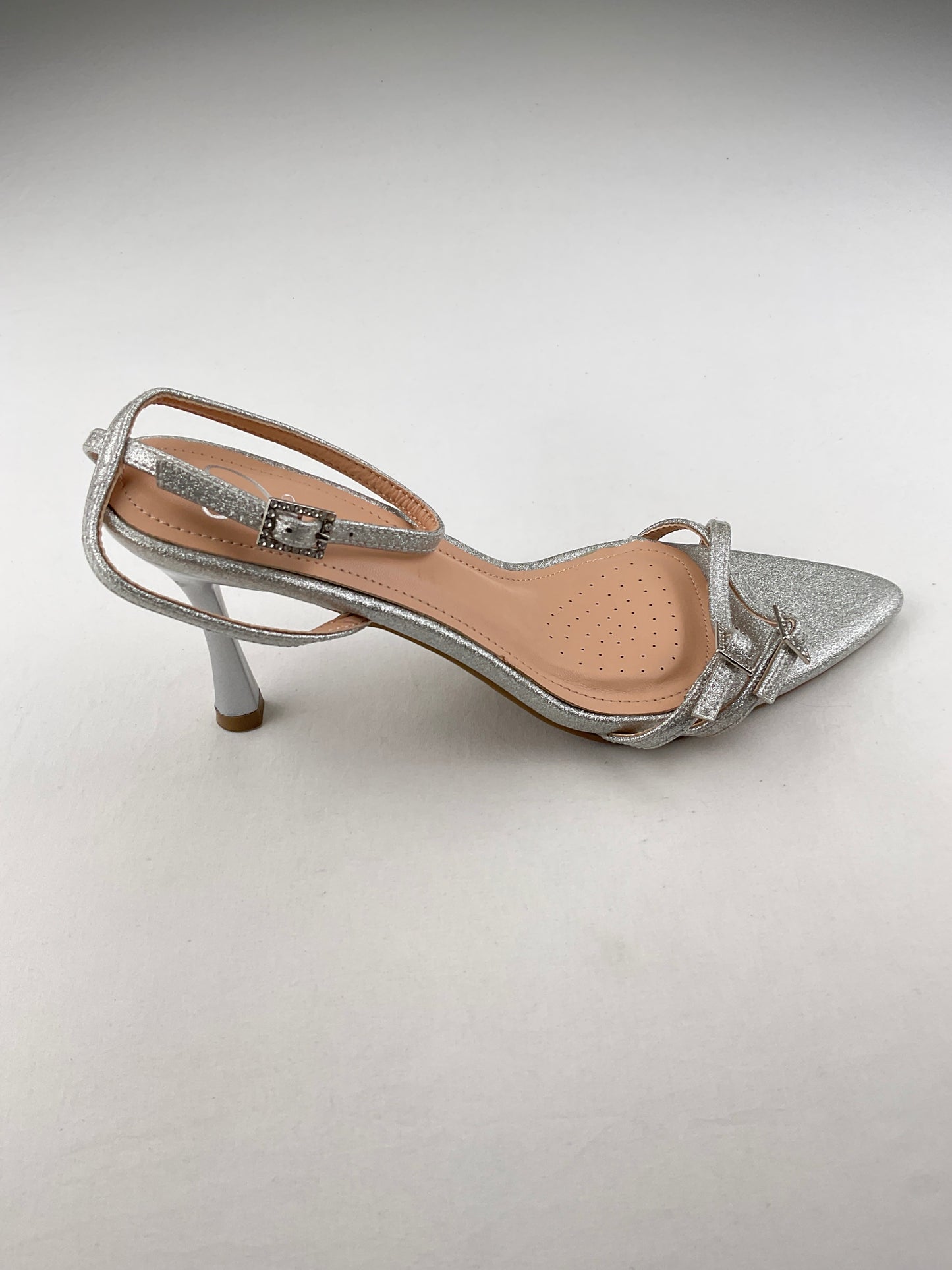 Zapatilla Plateado de Tacón Steve Madden