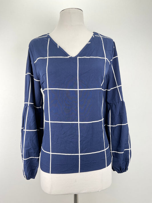 Blusa Azul marino de Cuadro Shein