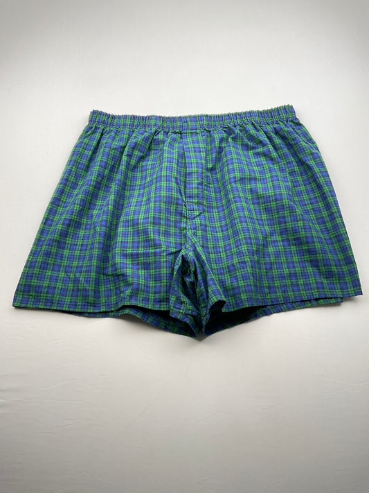 Boxer Verde de Cuadro Hanes