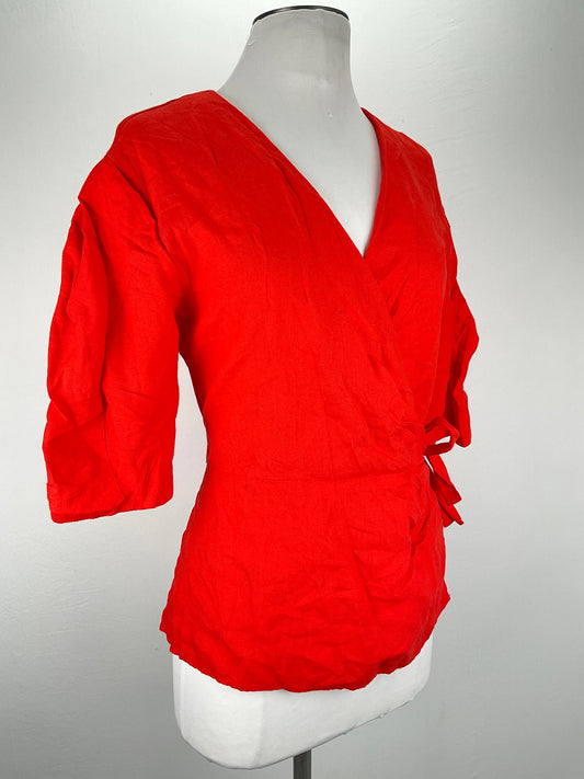 Blusa Rojo Zara Woman
