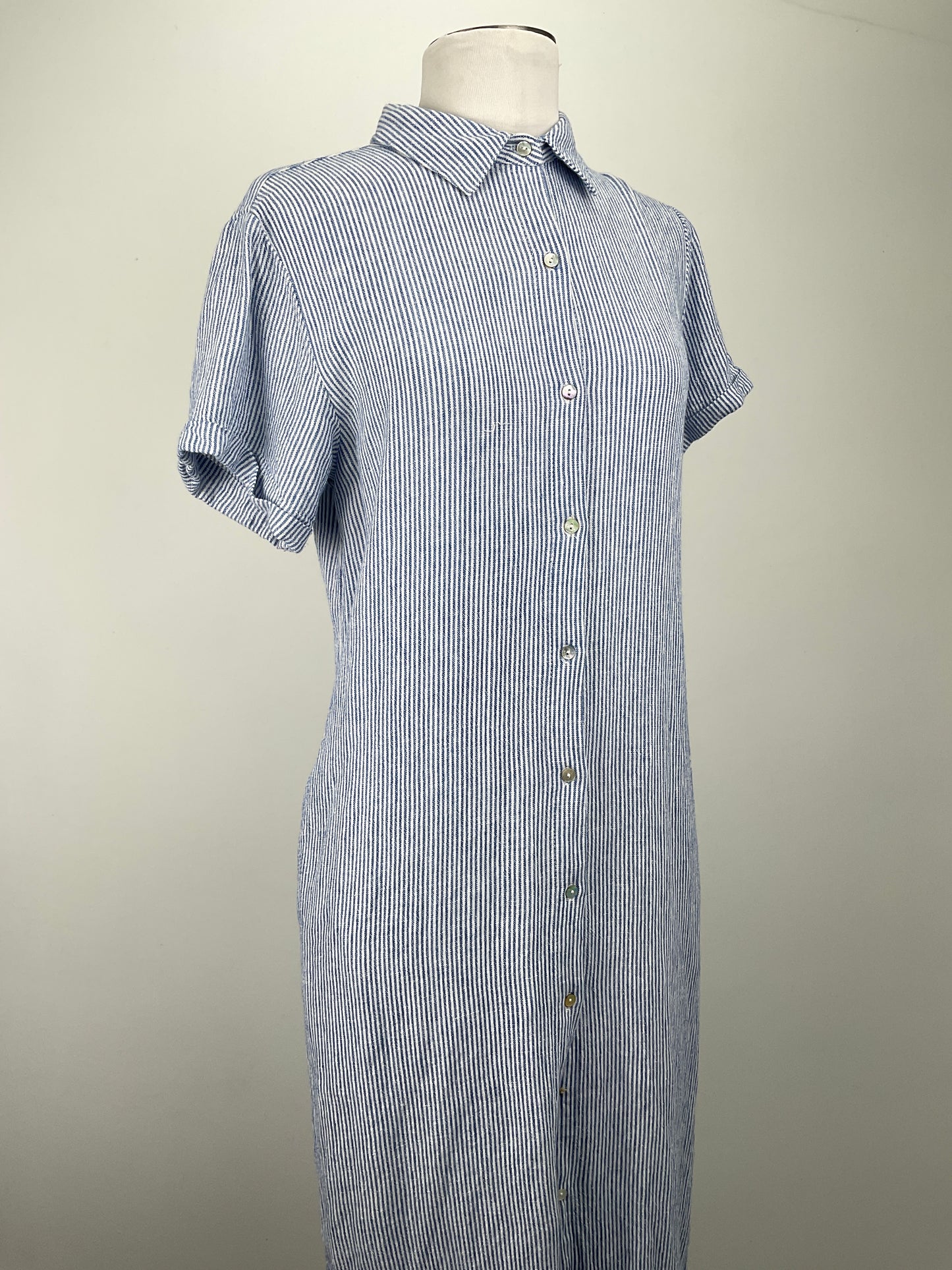 Vestido Azul de Rayas California