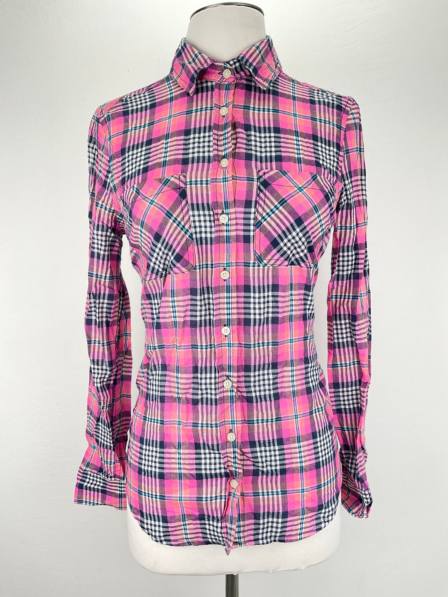 Camisa Rosadode Cuadro Aeropostale