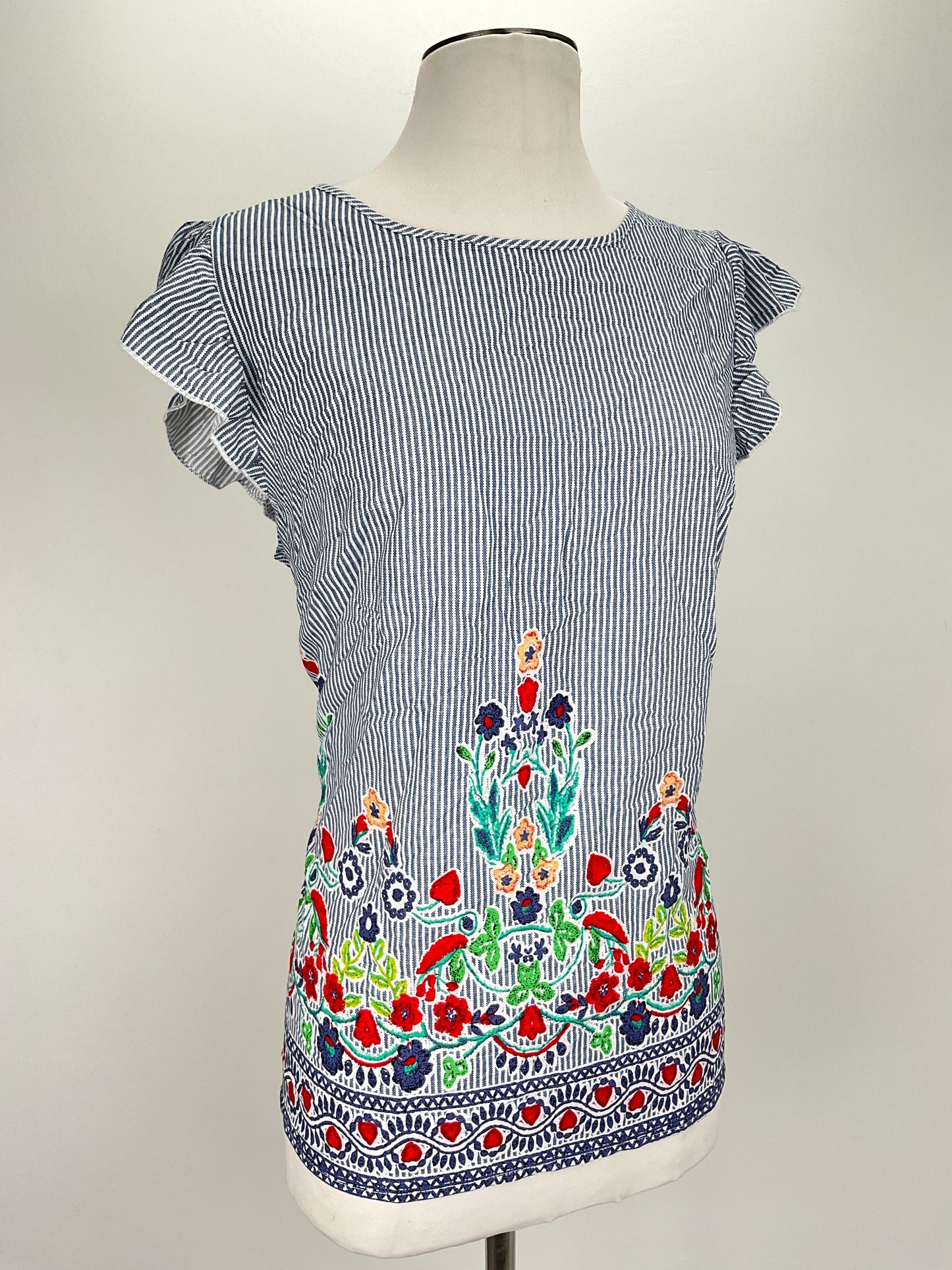 Blusa Gris Floral Variangis