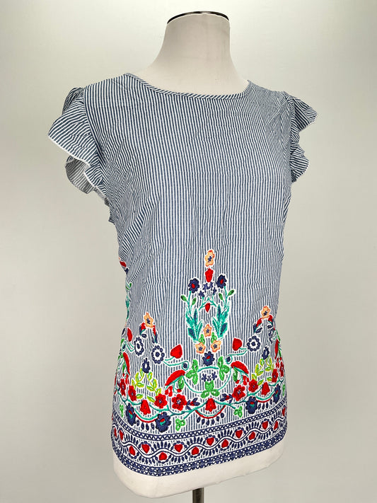 Blusa Gris Floral Variangis