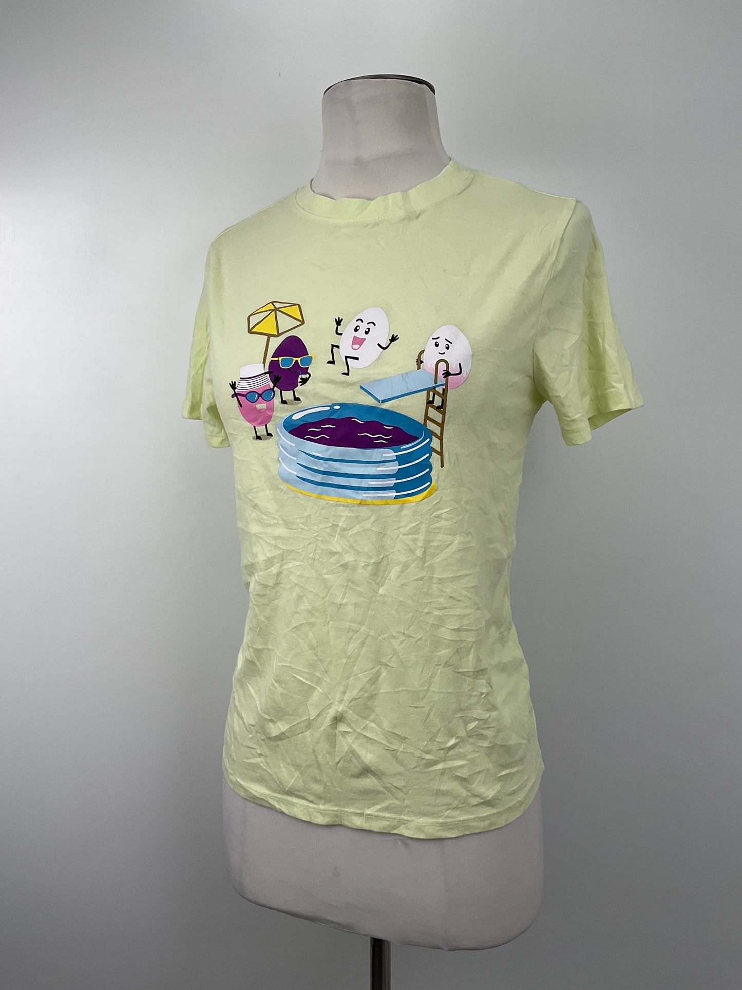Camiseta Verde limón Cata Back