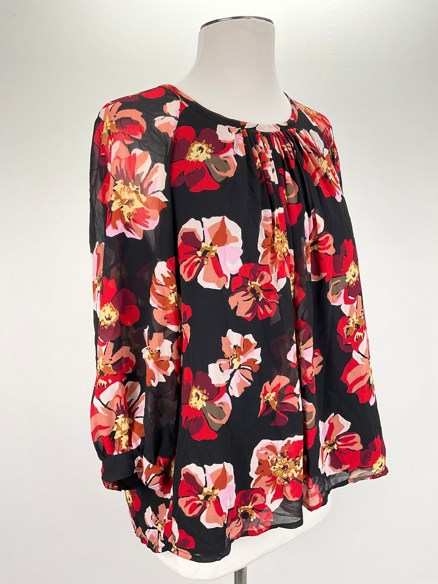 Blusa Negro Floral Madewell