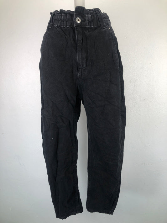 Pantalon Negro Mom  Jeans Zara