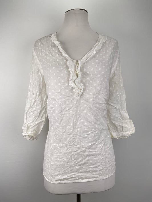 Blusa Blanco de Lunares  Talbots