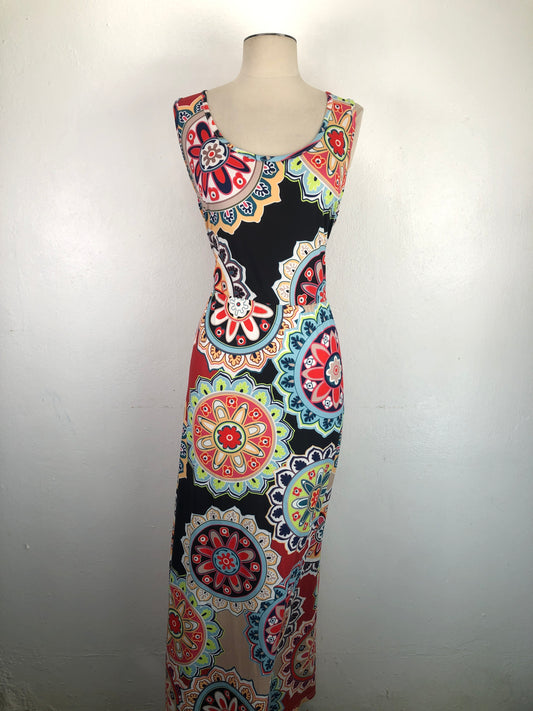 Vestido Multicolor De Flores Bluetoe
