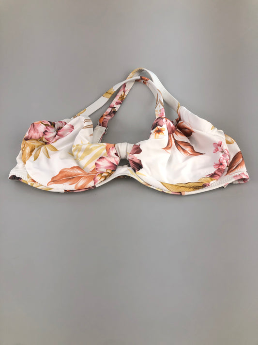 Blusita Traje de Baño Blanco de Flores Rhythm