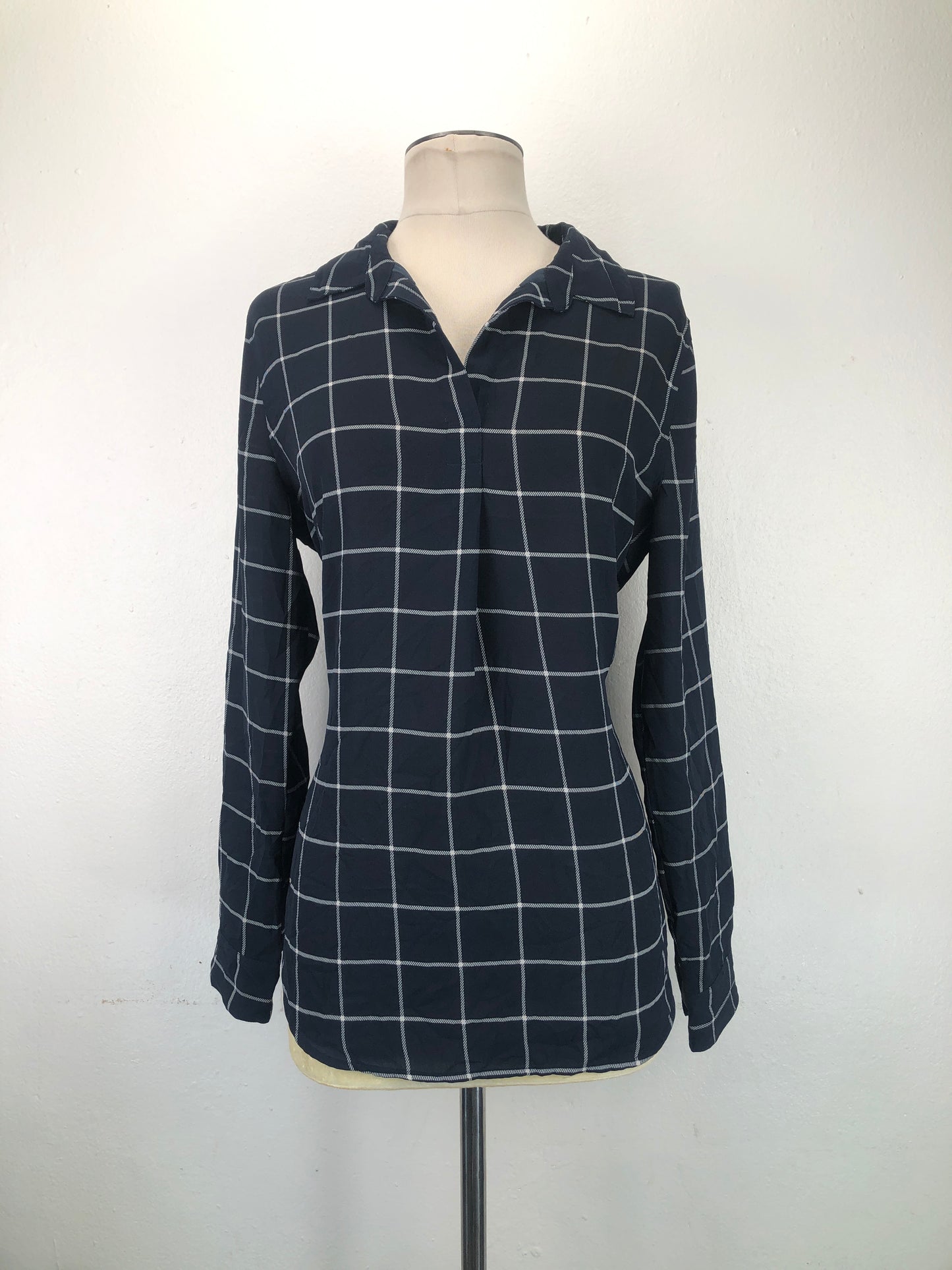 Camisa Azul oscuro de Cuadro Banana Republic