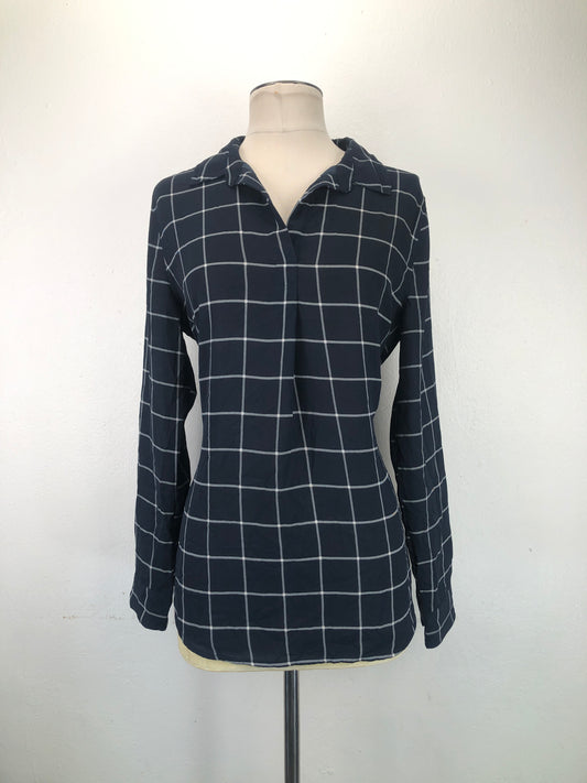 Camisa Azul oscuro de Cuadro Banana Republic