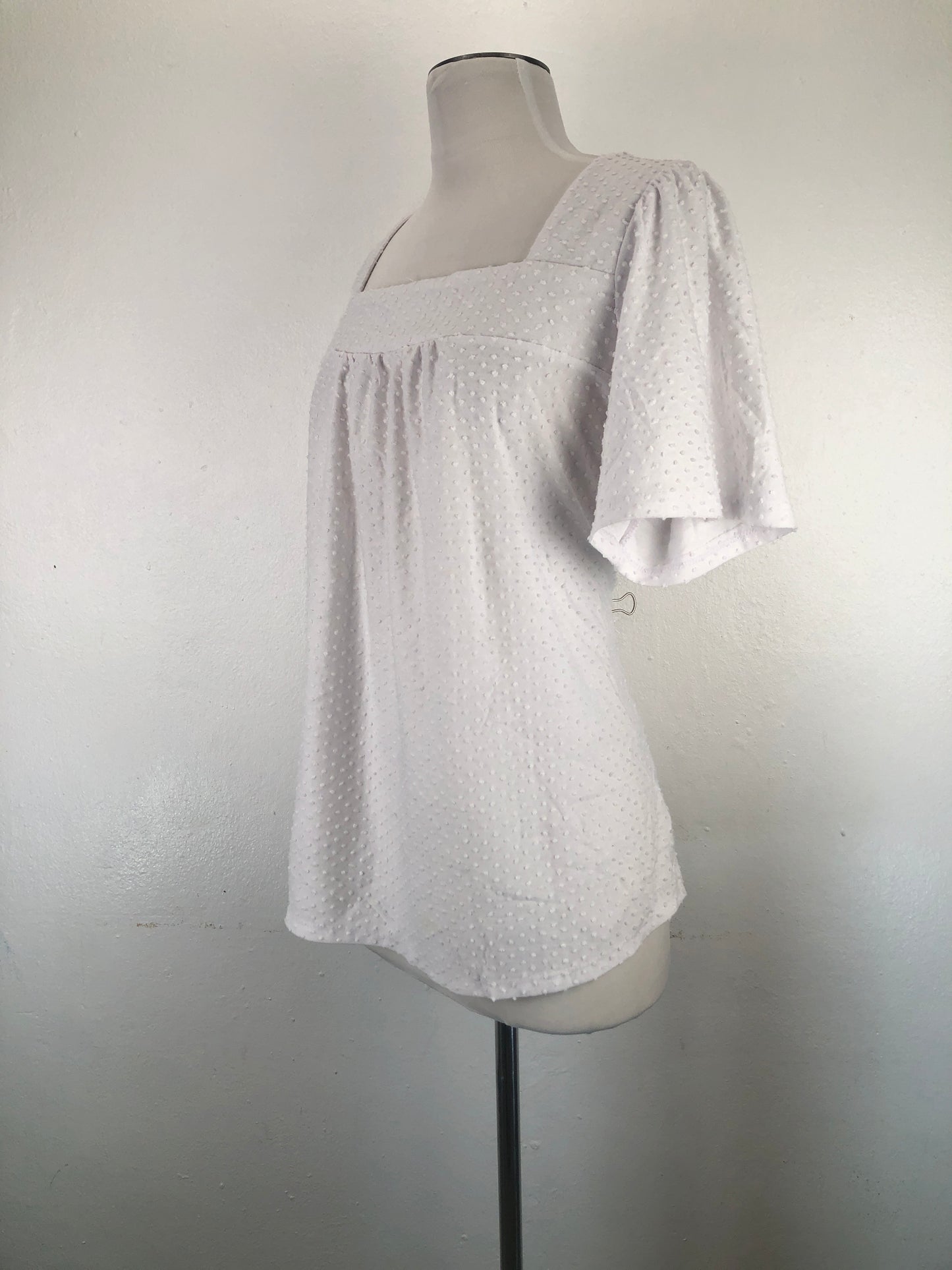 Blusa Blanco de Lunares  Ava James