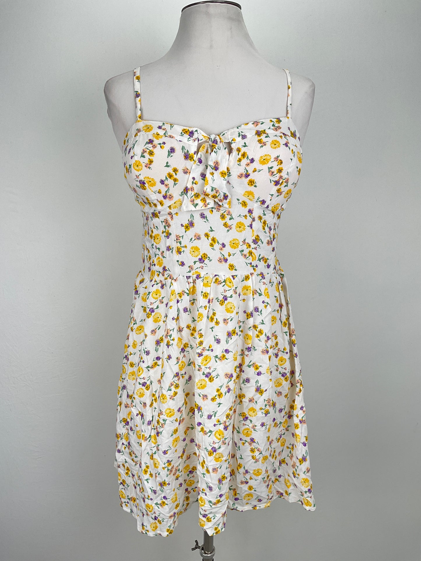 Vestido Blanco Floral Jolie Joy