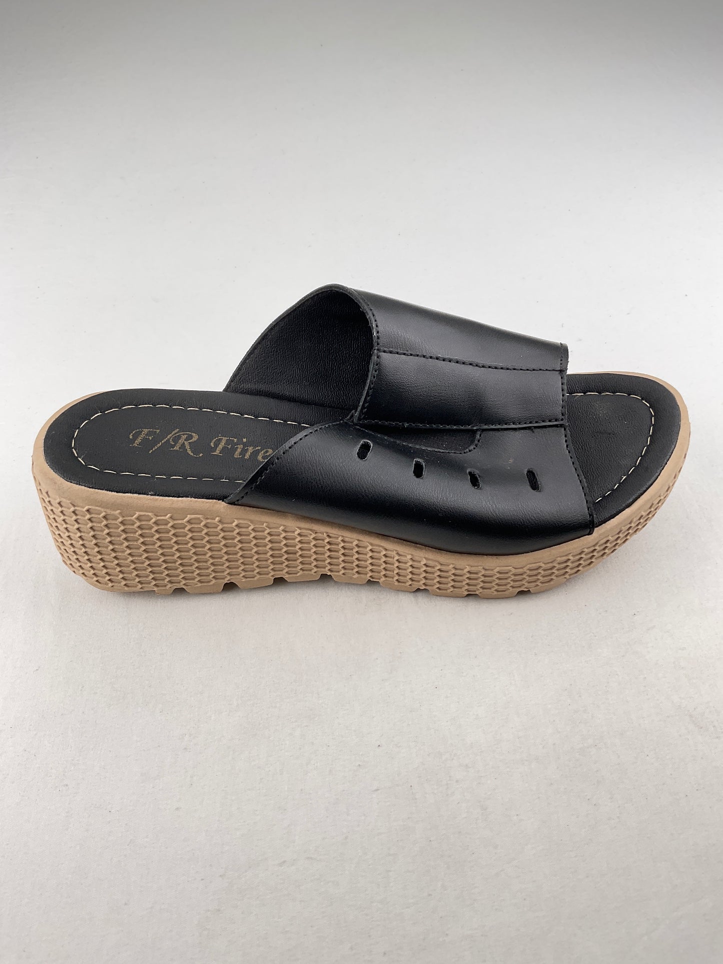 Zapatilla Negro Plataforma Firezli