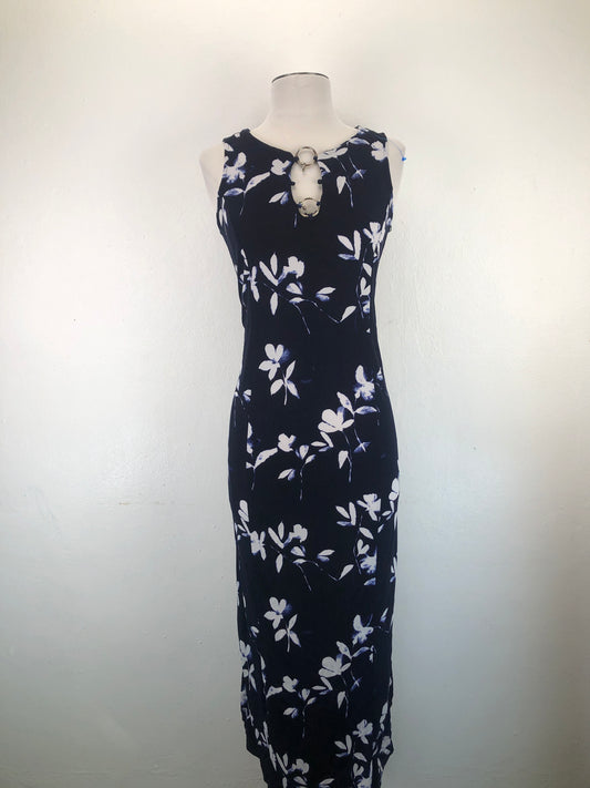 Vestido Azul marino  Floral Msk
