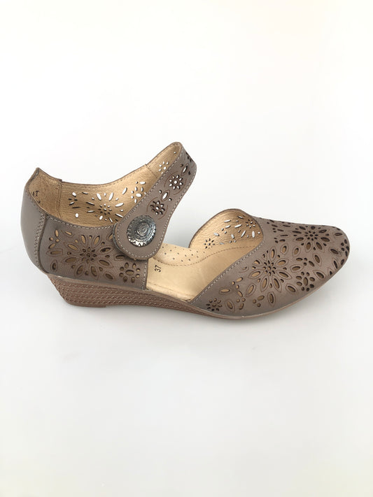 Zapatilla Marron de Plataforma Spring Step