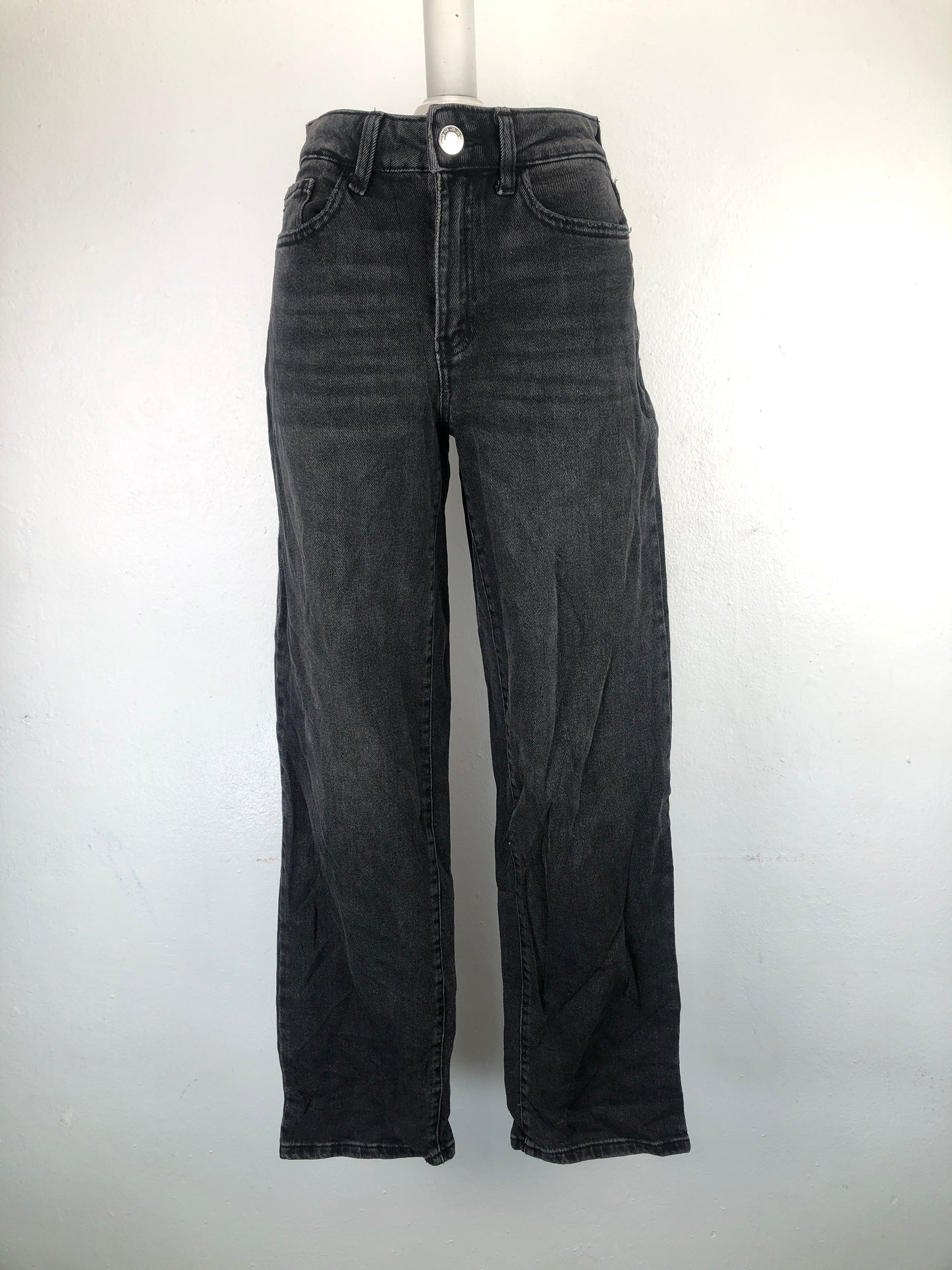 Pantalon Negro Mom Jeans So