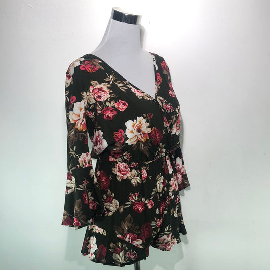 Enterizo Verde de Flores Forever 21