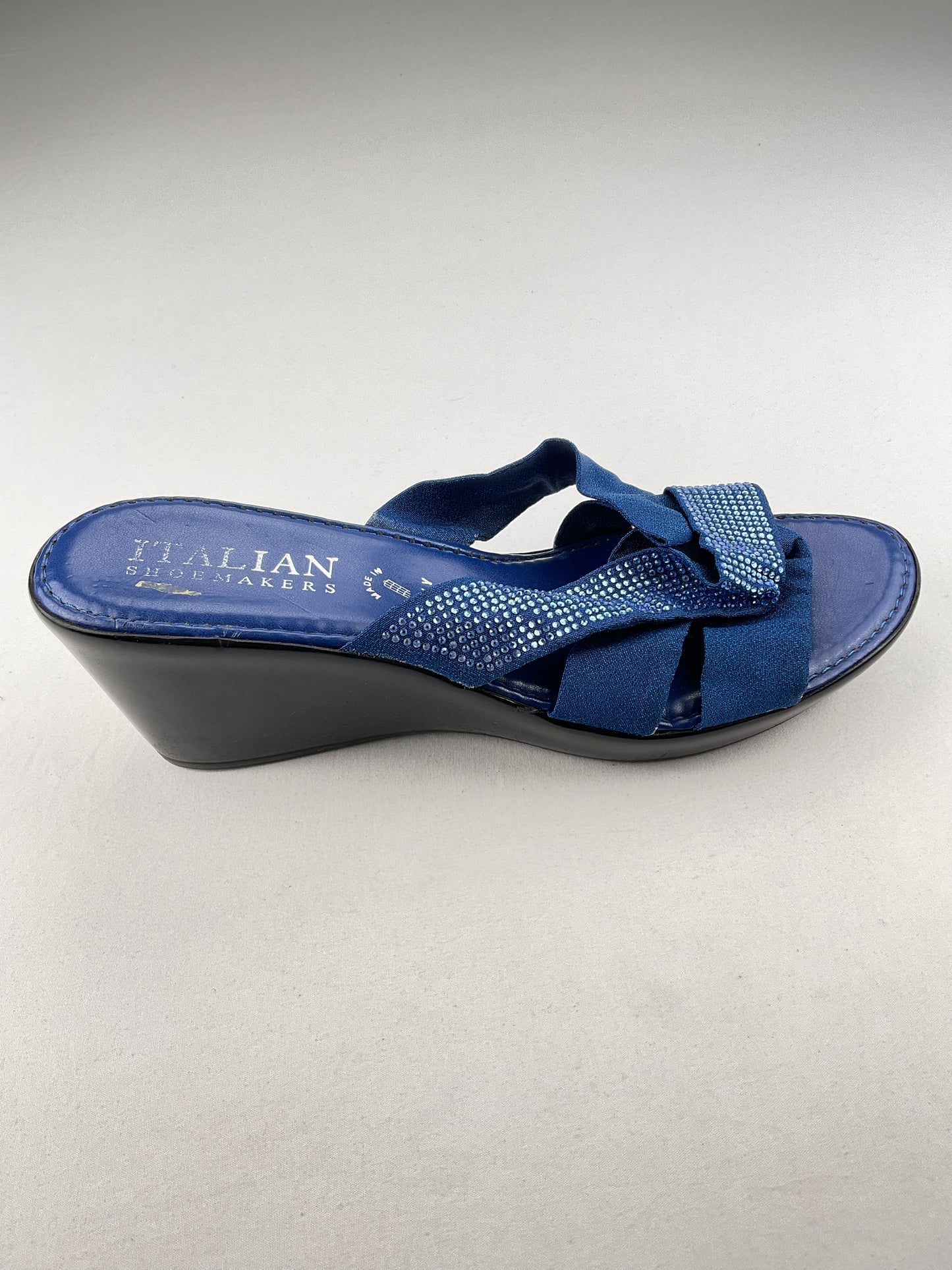 Zapatilla Azul Plataforma Italian