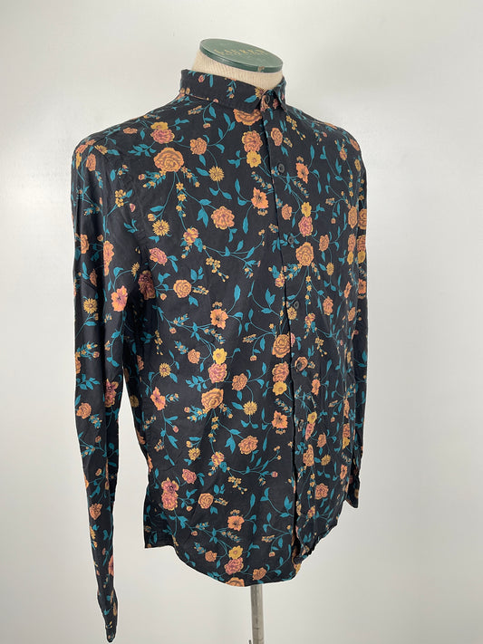 Camisa Negro Floral J.Ferrar