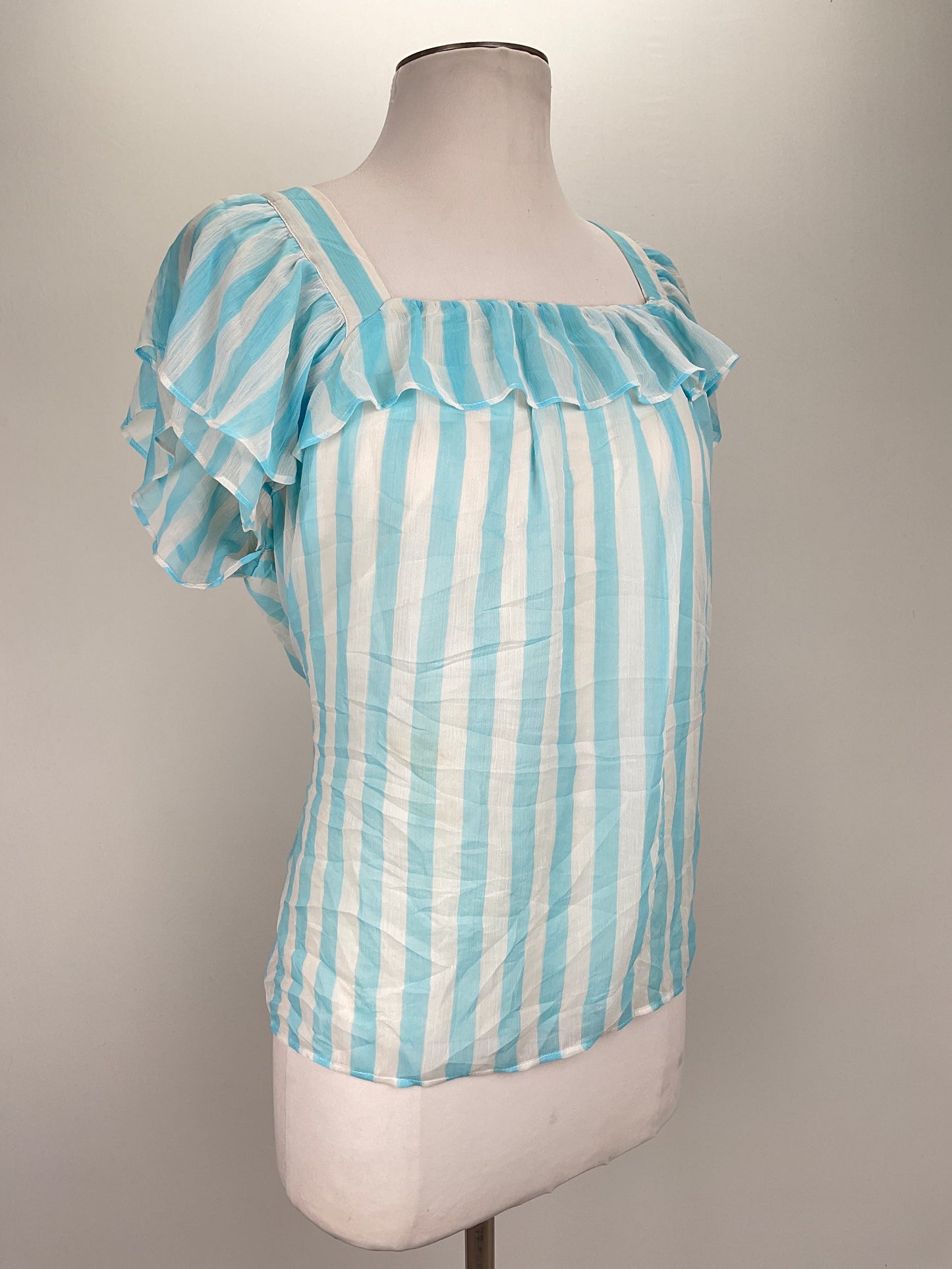 Blusa Blanco de Rayas Lauren Conrad