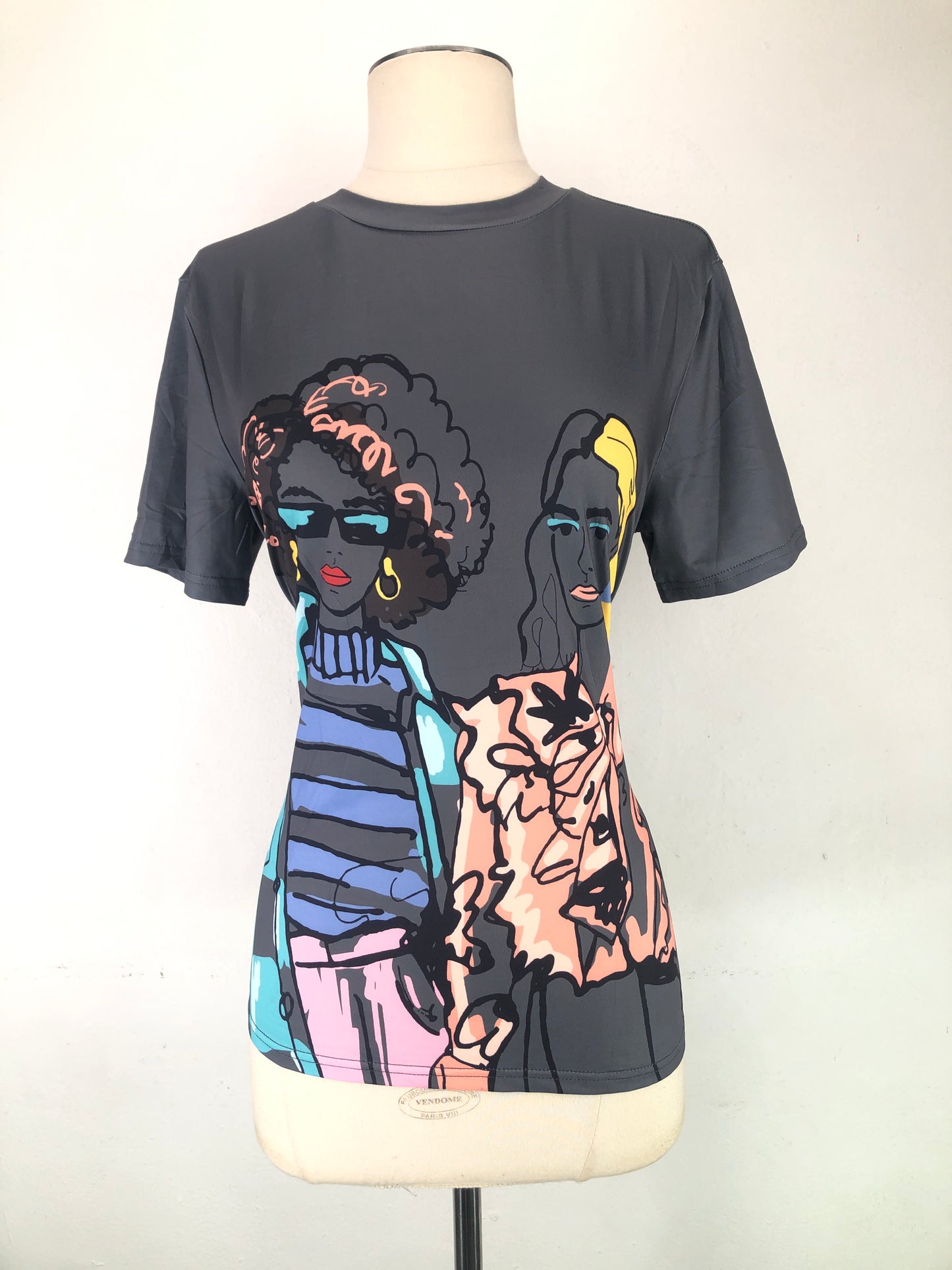 Camiseta gris de Mujer