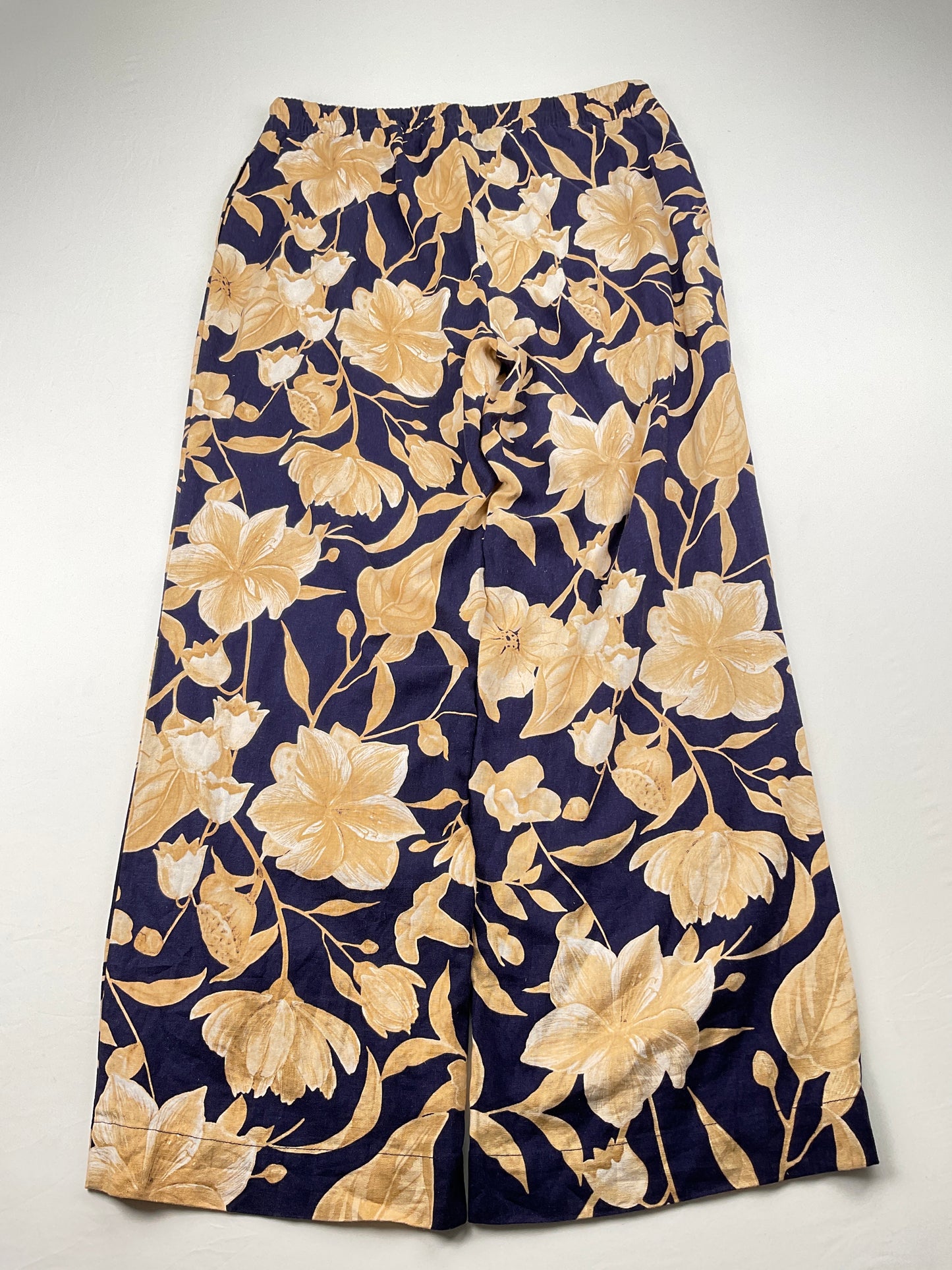 Pantalon Palazzo Azul marino Floral Joie