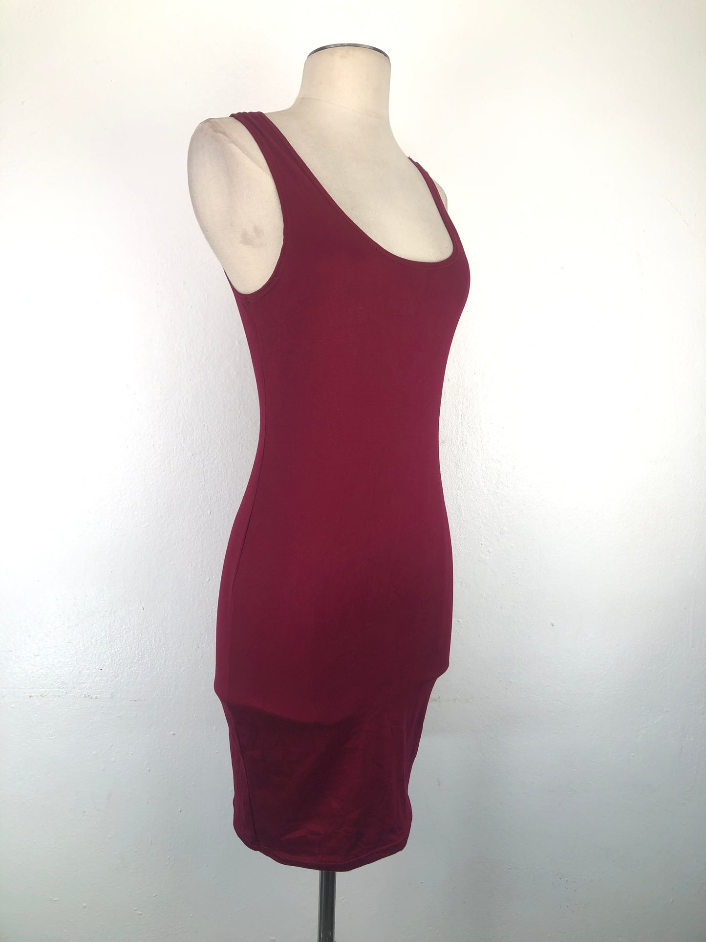 Vestido Rojo Vino Celeste